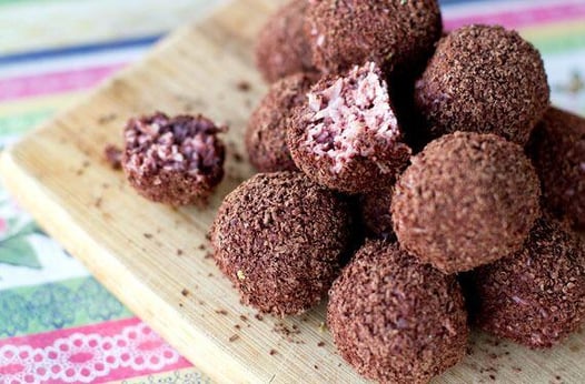 Cherry Ripe Truffles - Microwave